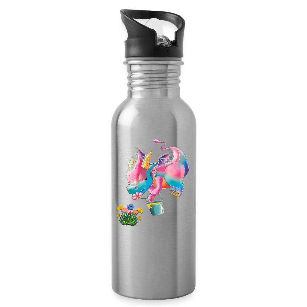 Magical Meadows - Kaida Pollinating - Water Bottle - silver