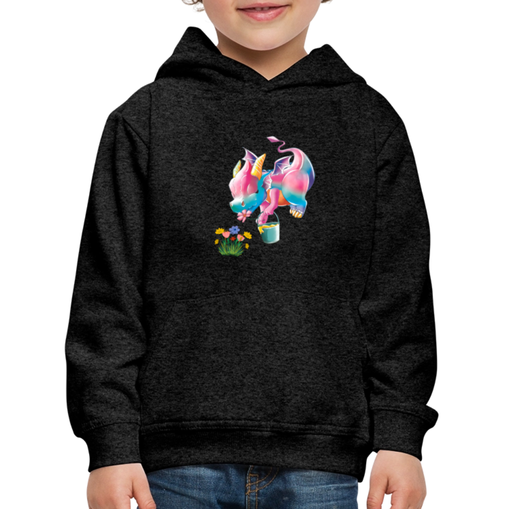 Magical Meadows - Kaida Pollinating - Kids' Premium Hoodie - charcoal grey