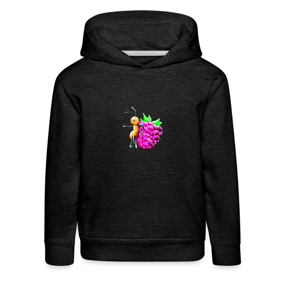 Magical Meadows - Ant and Berry - Kids' Premium Hoodie - charcoal grey