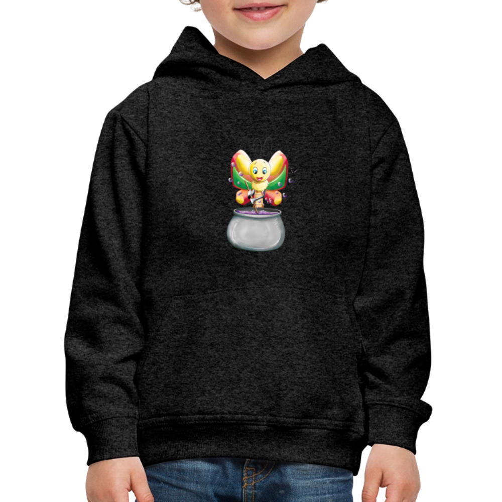 Magical Meadows - Magic Butterfly - Kids' Premium Hoodie - charcoal grey