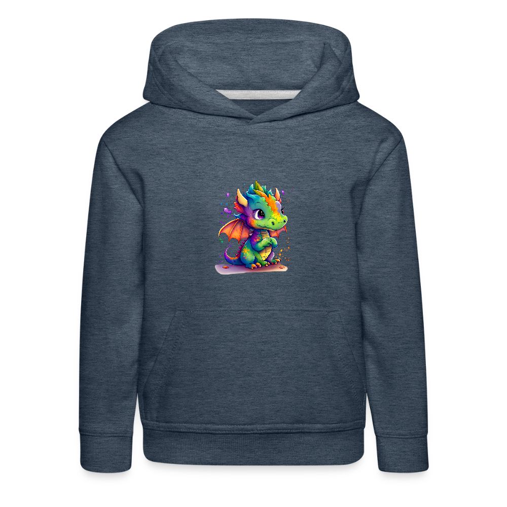 Kaida Brightscale (D2) Kids' Premium Hoodie - heather denim