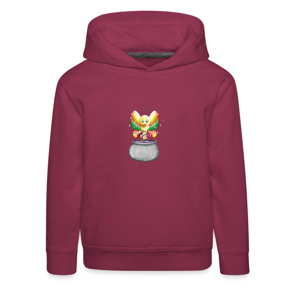 Magical Meadows - Magic Butterfly - Kids' Premium Hoodie - bordeaux