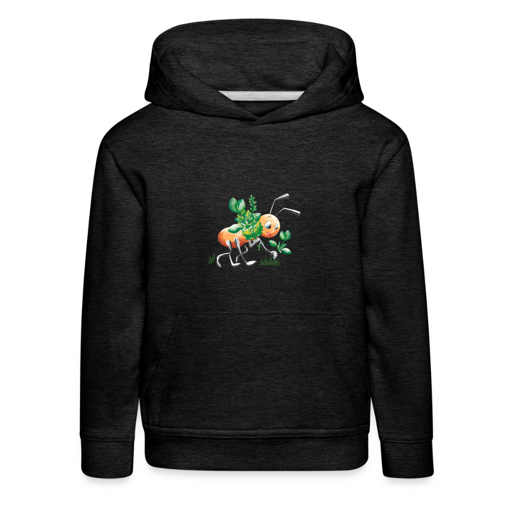 Magical Meadows - Hardworking Ant - Kids' Premium Hoodie - charcoal grey