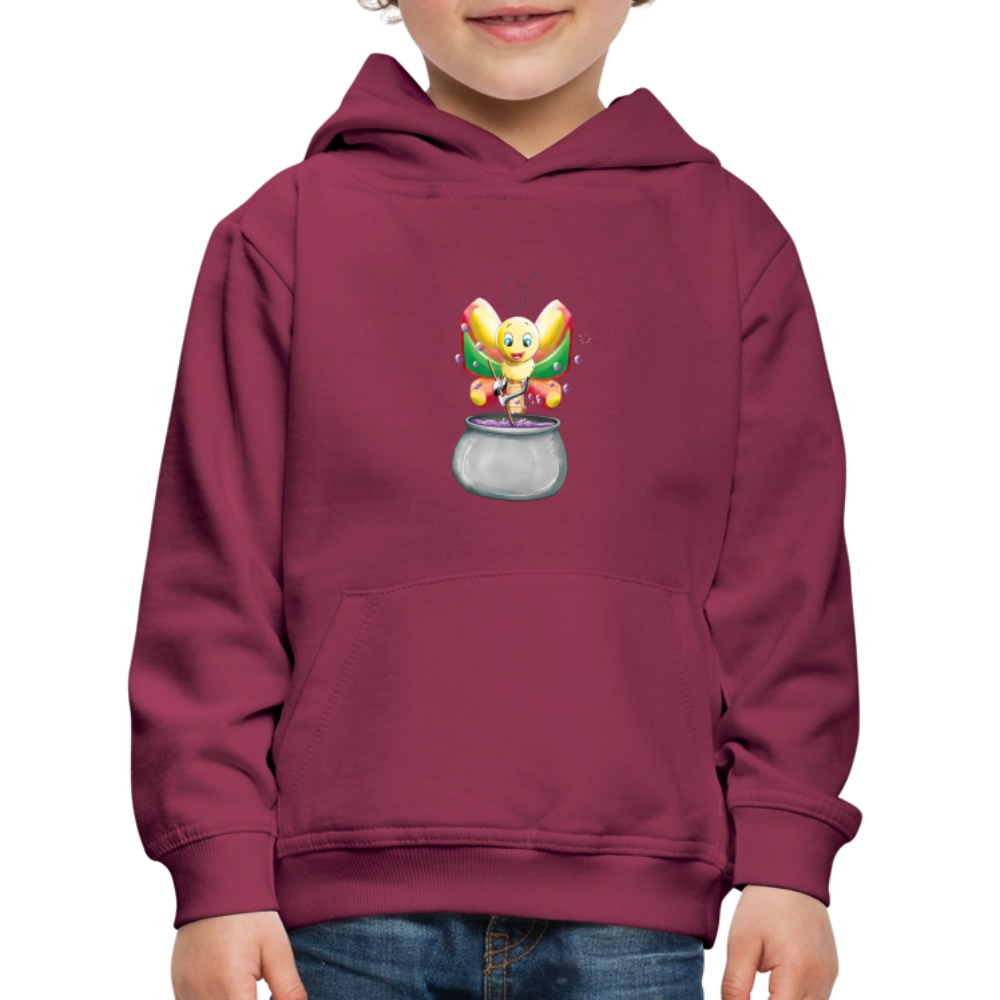 Magical Meadows - Magic Butterfly - Kids' Premium Hoodie - bordeaux