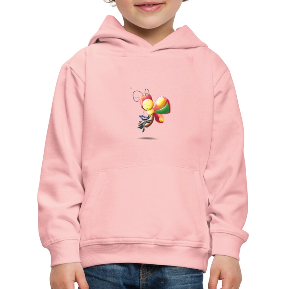 Magical Meadows - Wise Butterfly - Kids' Premium Hoodie - crystal pink