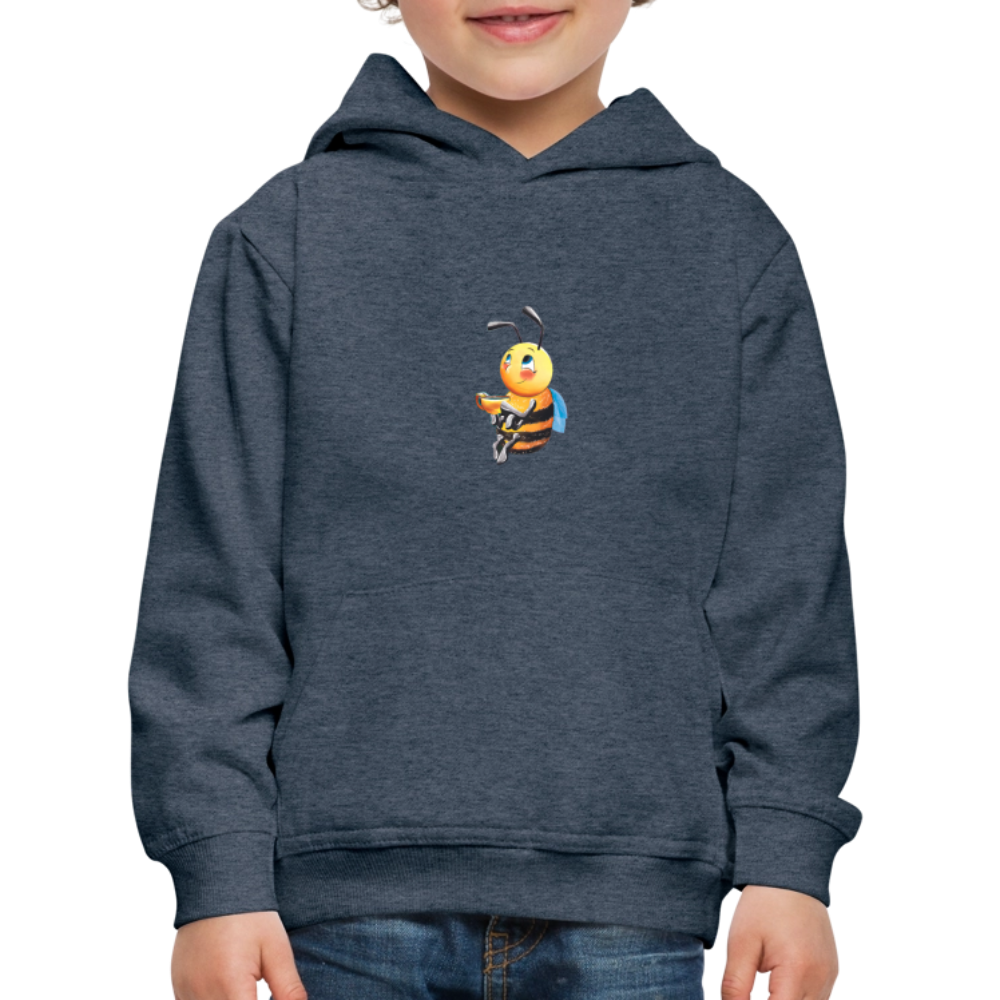 Magical Meadows - Happy Bella - Kids' Premium Hoodie - heather denim