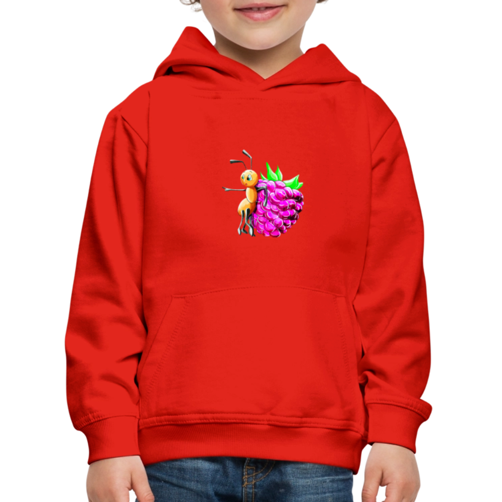 Magical Meadows - Ant and Berry - Kids' Premium Hoodie - red