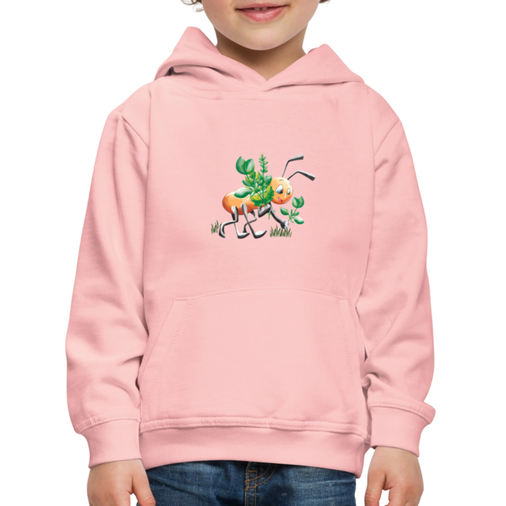 Magical Meadows - Hardworking Ant - Kids' Premium Hoodie - crystal pink