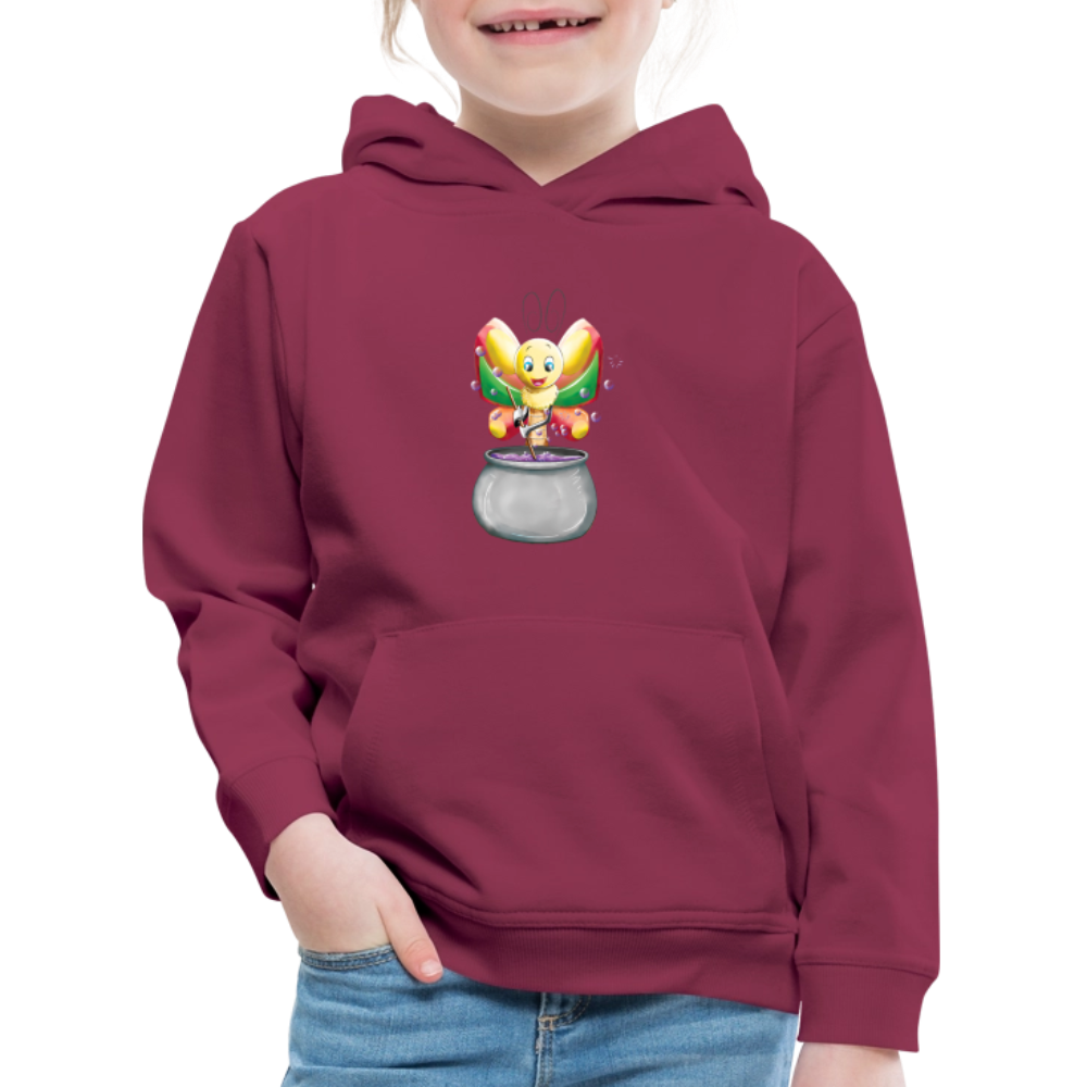Magical Meadows - Magic Butterfly - Kids' Premium Hoodie - bordeaux