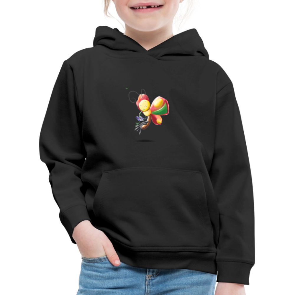 Magical Meadows - Wise Butterfly - Kids' Premium Hoodie - black