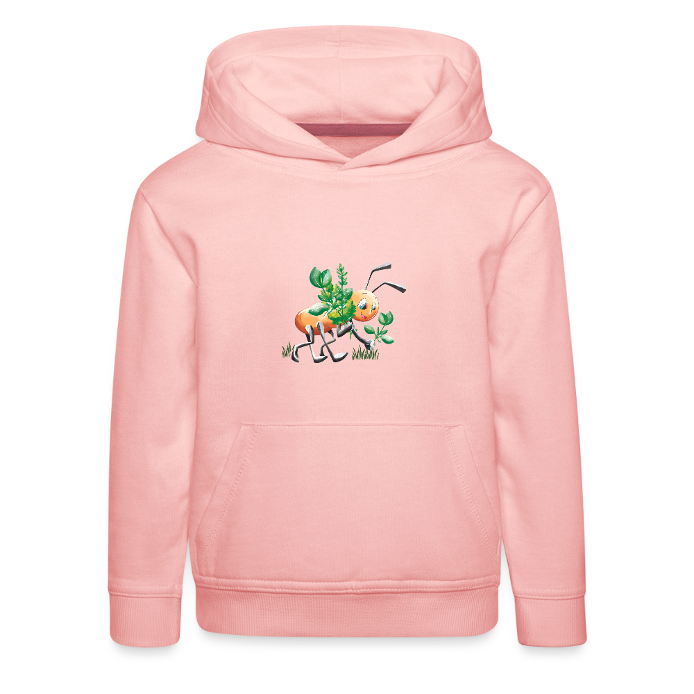 Magical Meadows - Hardworking Ant - Kids' Premium Hoodie - crystal pink
