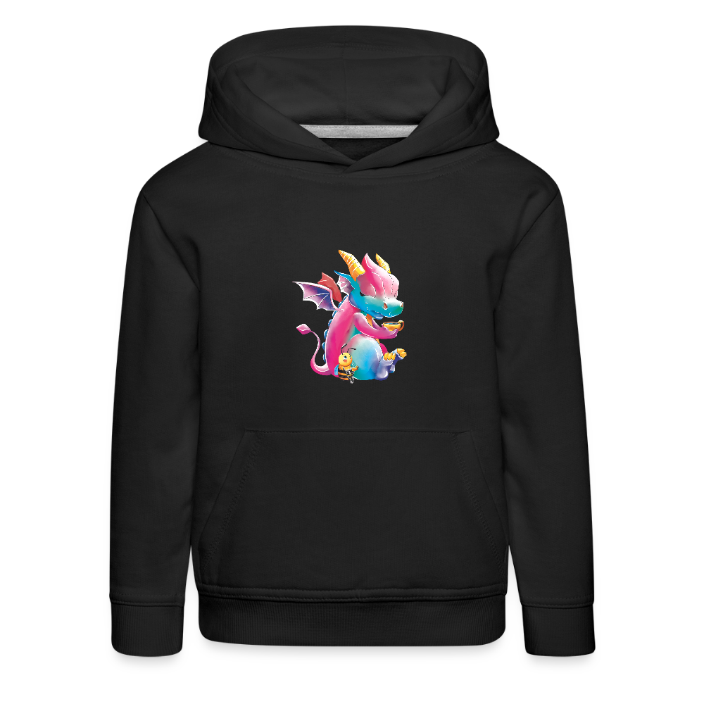 Magical Meadows - Tea Break - Kids' Premium Hoodie - black