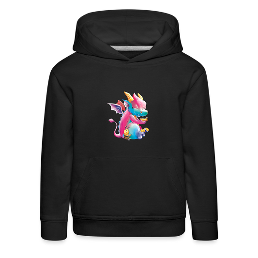 Magical Meadows - Tea Break - Kids' Premium Hoodie - black