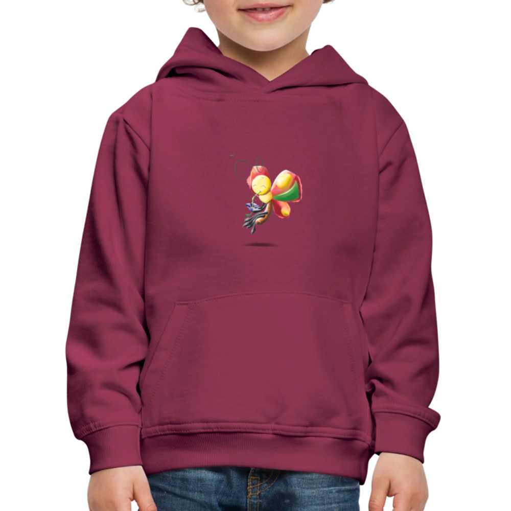 Magical Meadows - Wise Butterfly - Kids' Premium Hoodie - bordeaux