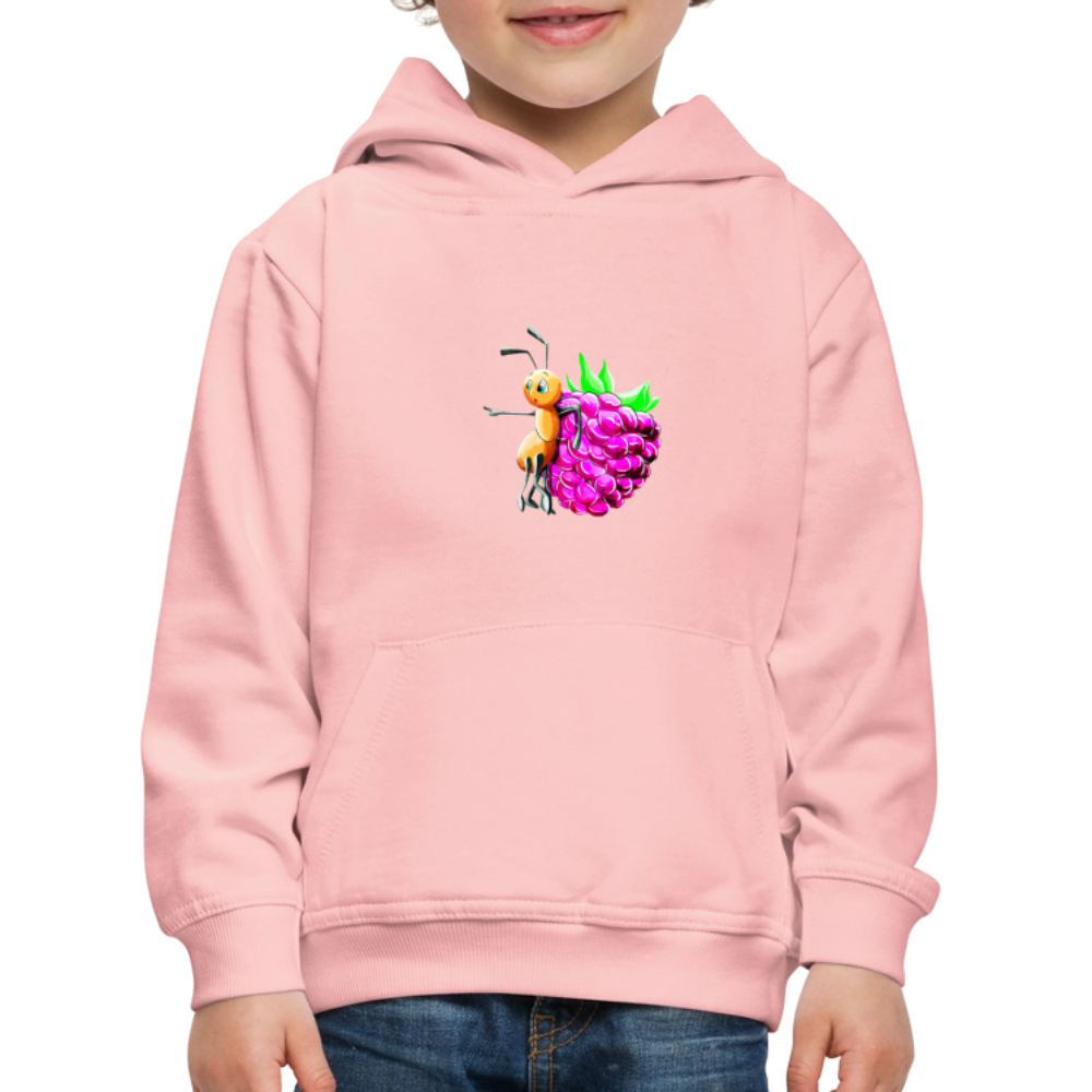 Magical Meadows - Ant and Berry - Kids' Premium Hoodie - crystal pink