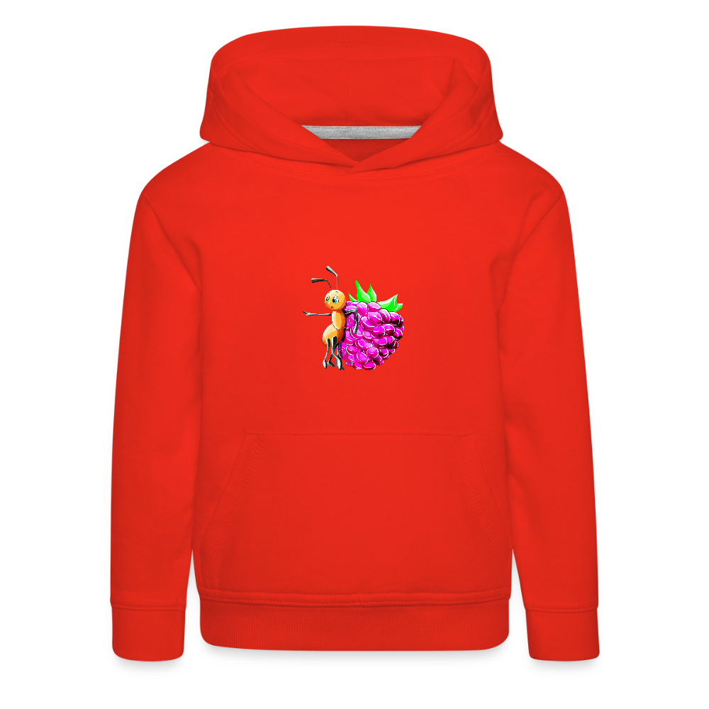 Magical Meadows - Ant and Berry - Kids' Premium Hoodie - red