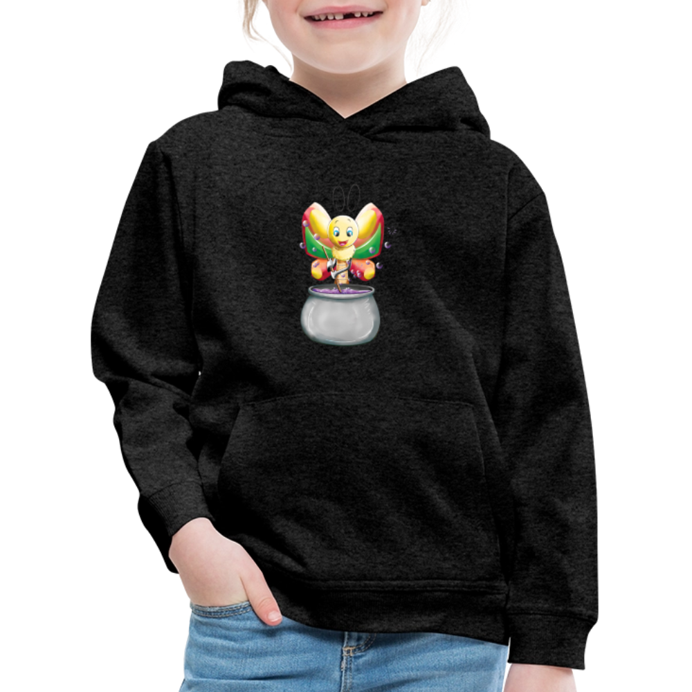 Magical Meadows - Magic Butterfly - Kids' Premium Hoodie - charcoal grey