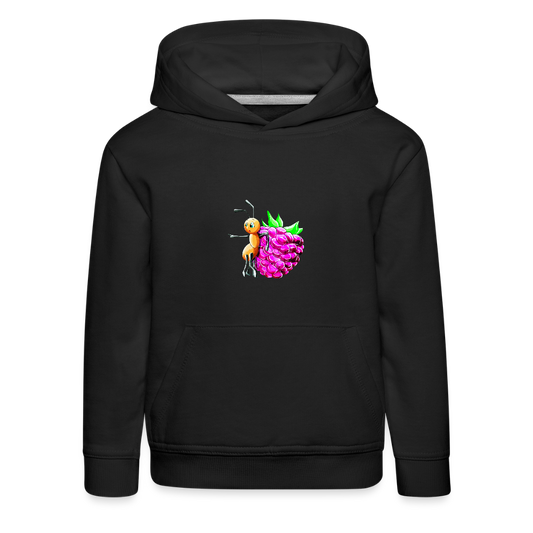 Magical Meadows - Ant and Berry - Kids' Premium Hoodie - black