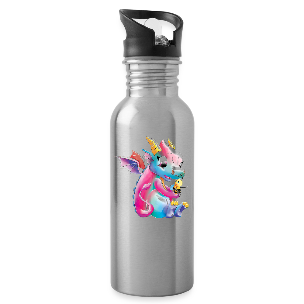 Magical Meadows - Over There - Water Bottle - silver