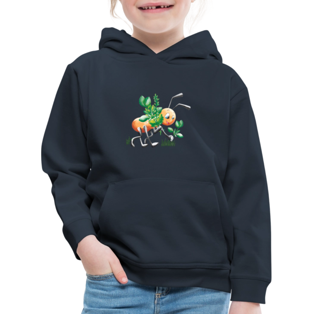 Magical Meadows - Hardworking Ant - Kids' Premium Hoodie - navy
