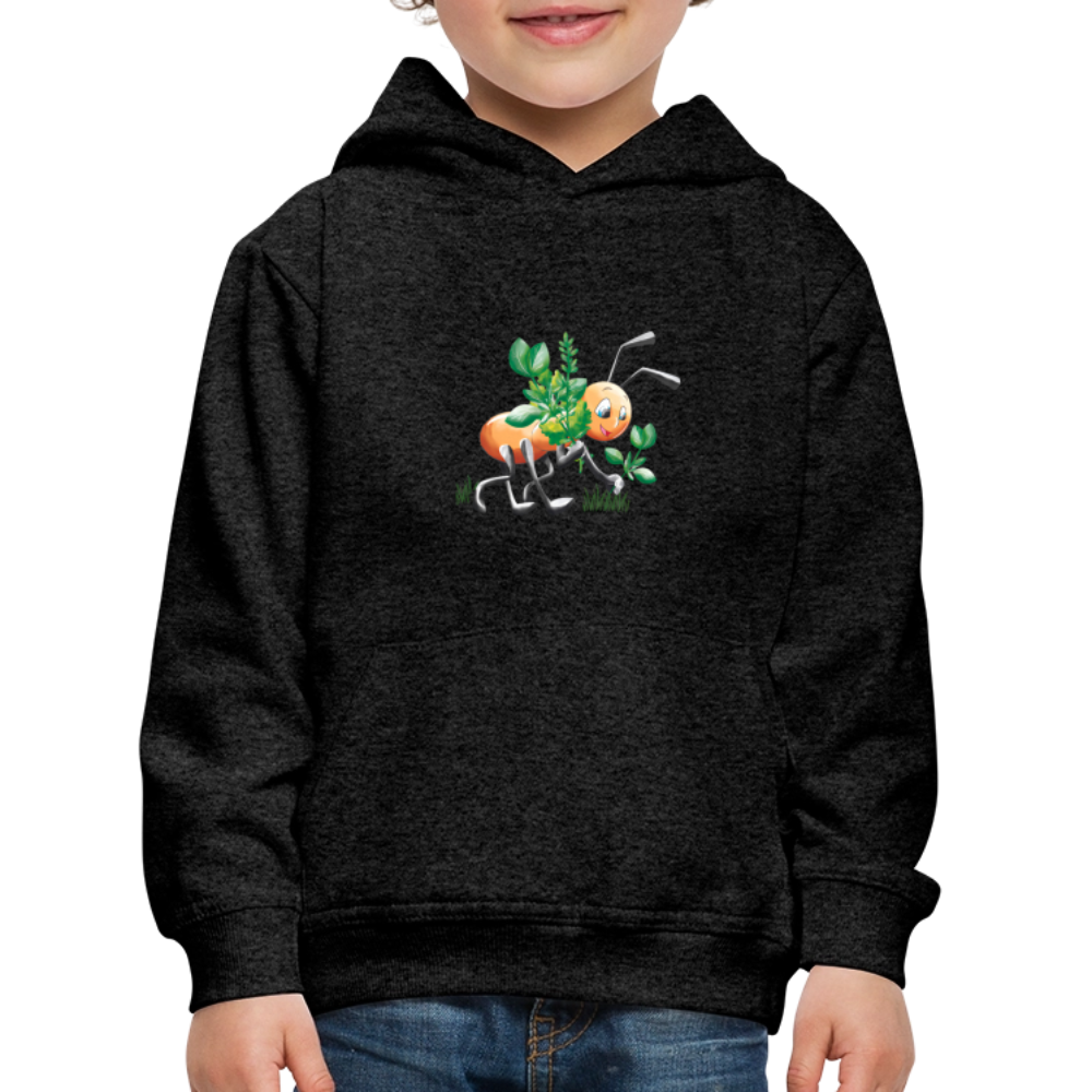Magical Meadows - Hardworking Ant - Kids' Premium Hoodie - charcoal grey