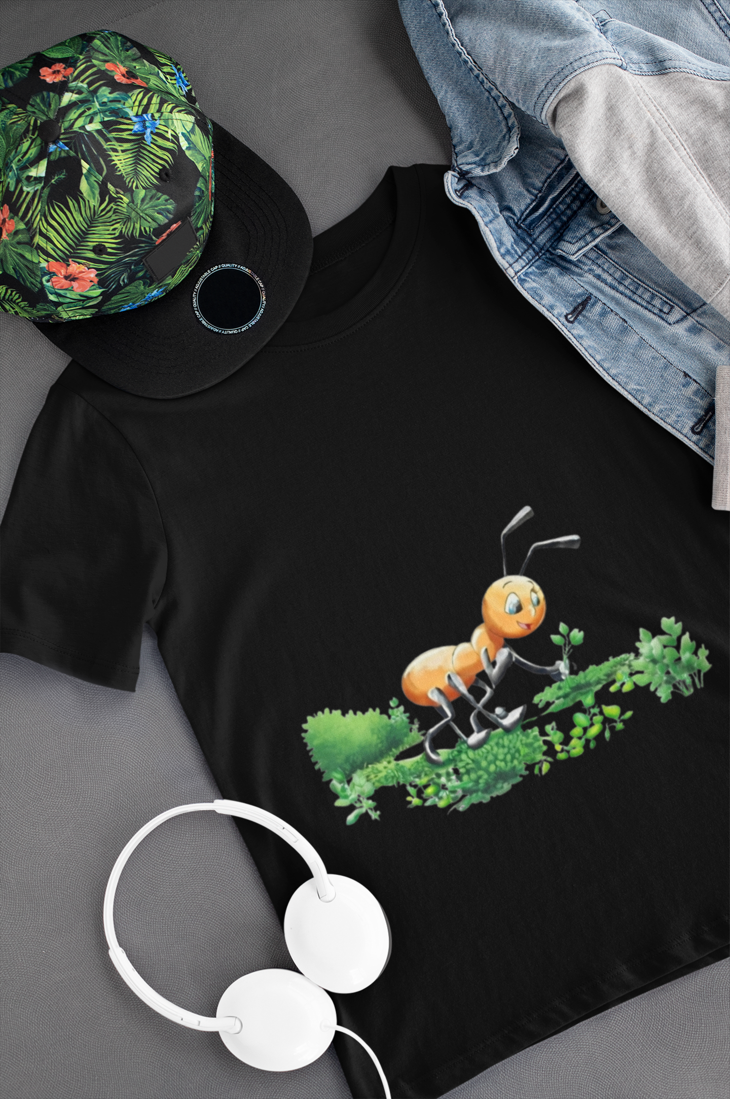 Magical Meadows - Ant Picking Grass - Premium T-Shirt Kids