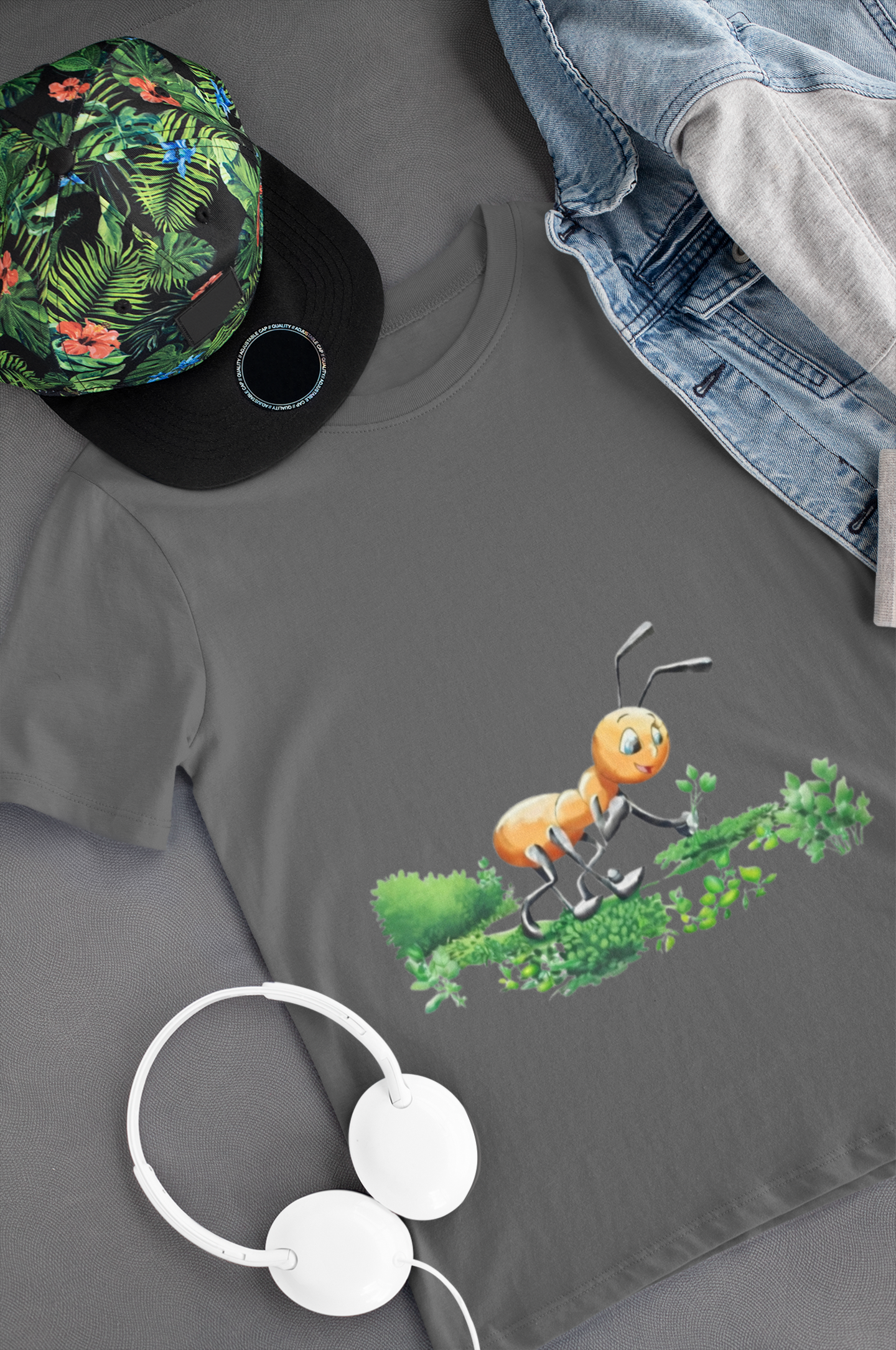 Magical Meadows - Ant Picking Grass - Premium T-Shirt Kids