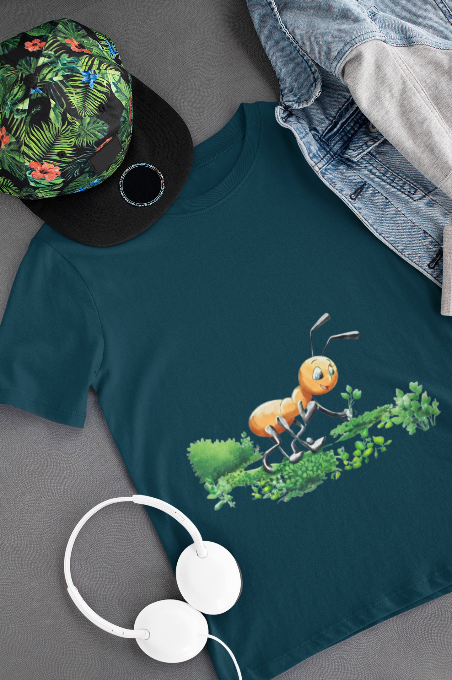 Magical Meadows - Ant Picking Grass - Premium T-Shirt Kids