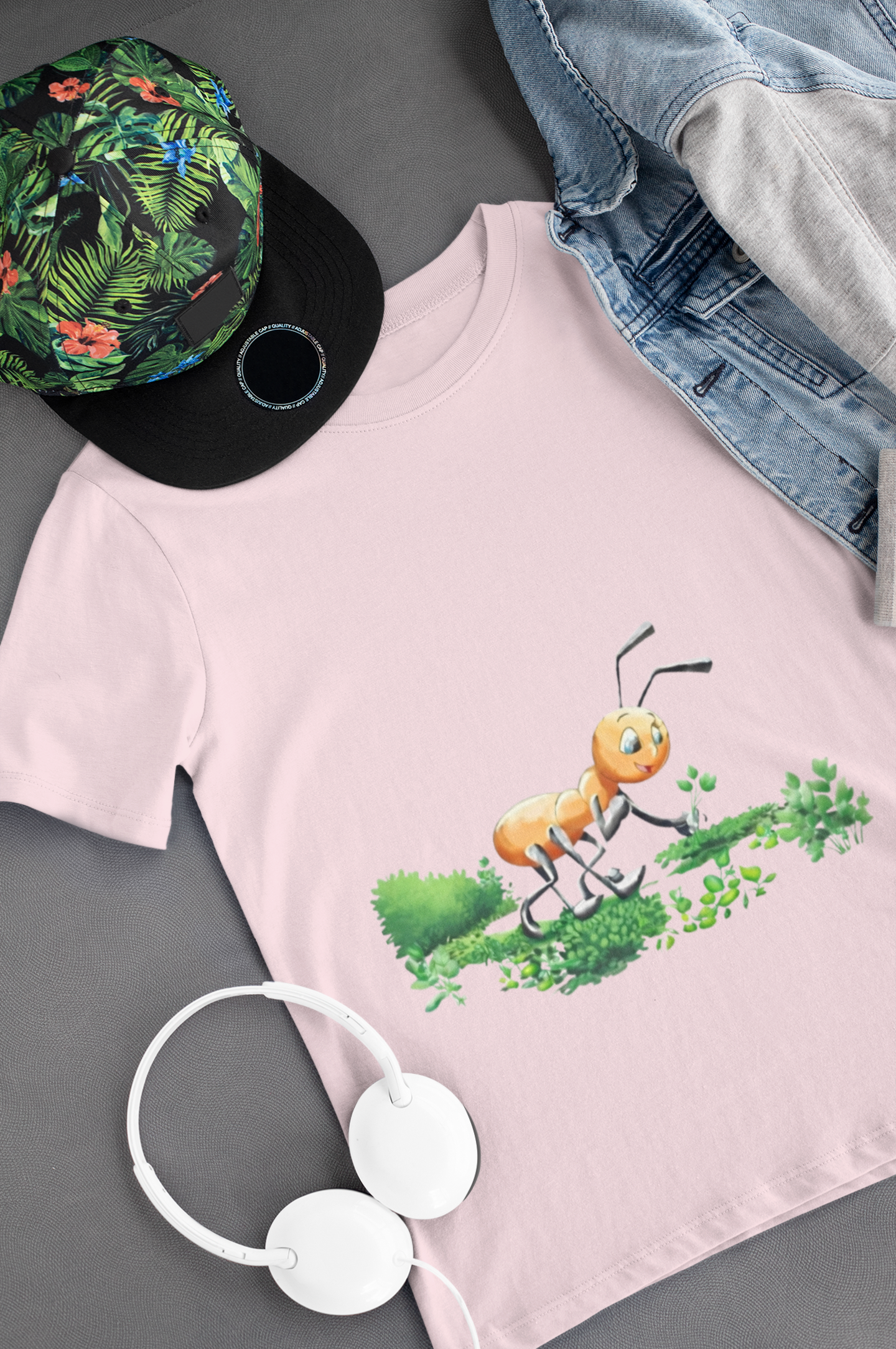 Magical Meadows - Ant Picking Grass - Premium T-Shirt Kids