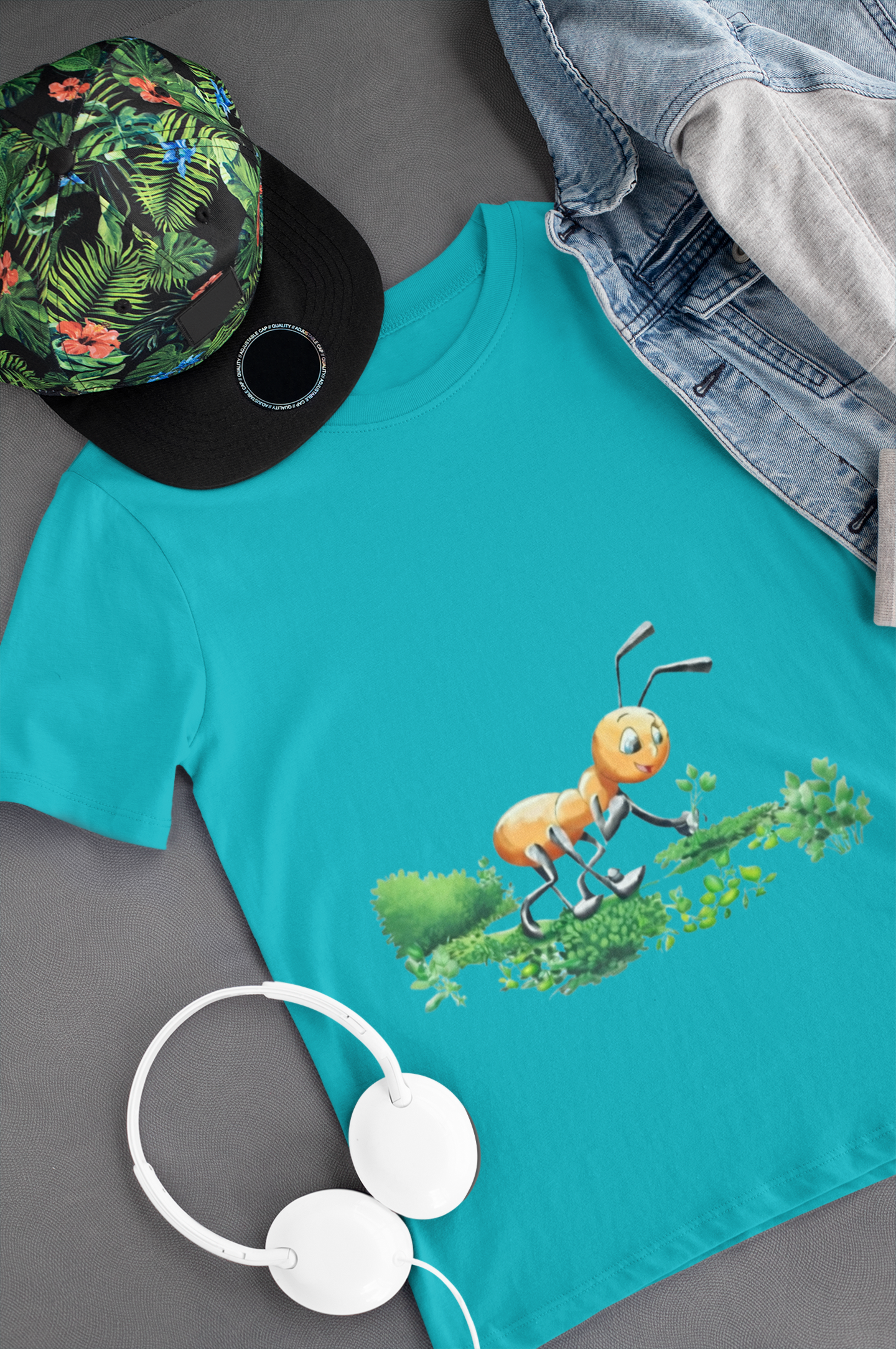 Magical Meadows - Ant Picking Grass - Premium T-Shirt Kids