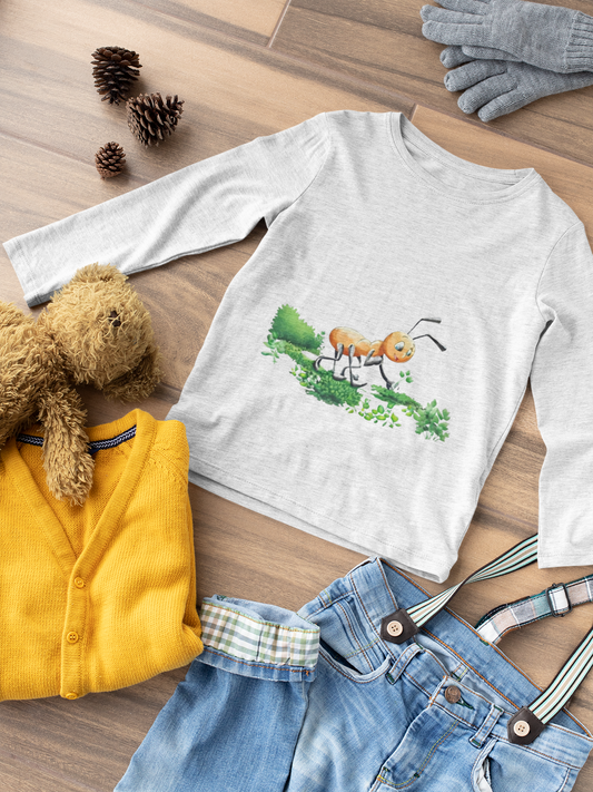 Magical Meadows - Ant Collecting Shrubs - Premium Long Sleeved Shirt Kids