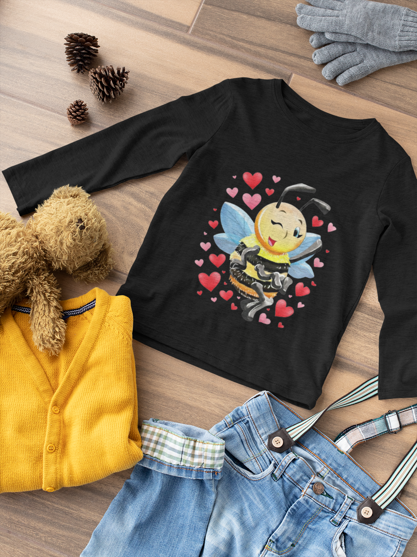 Magical Meadows - Bella Hearts - Premium Long Sleeved Shirt Kids