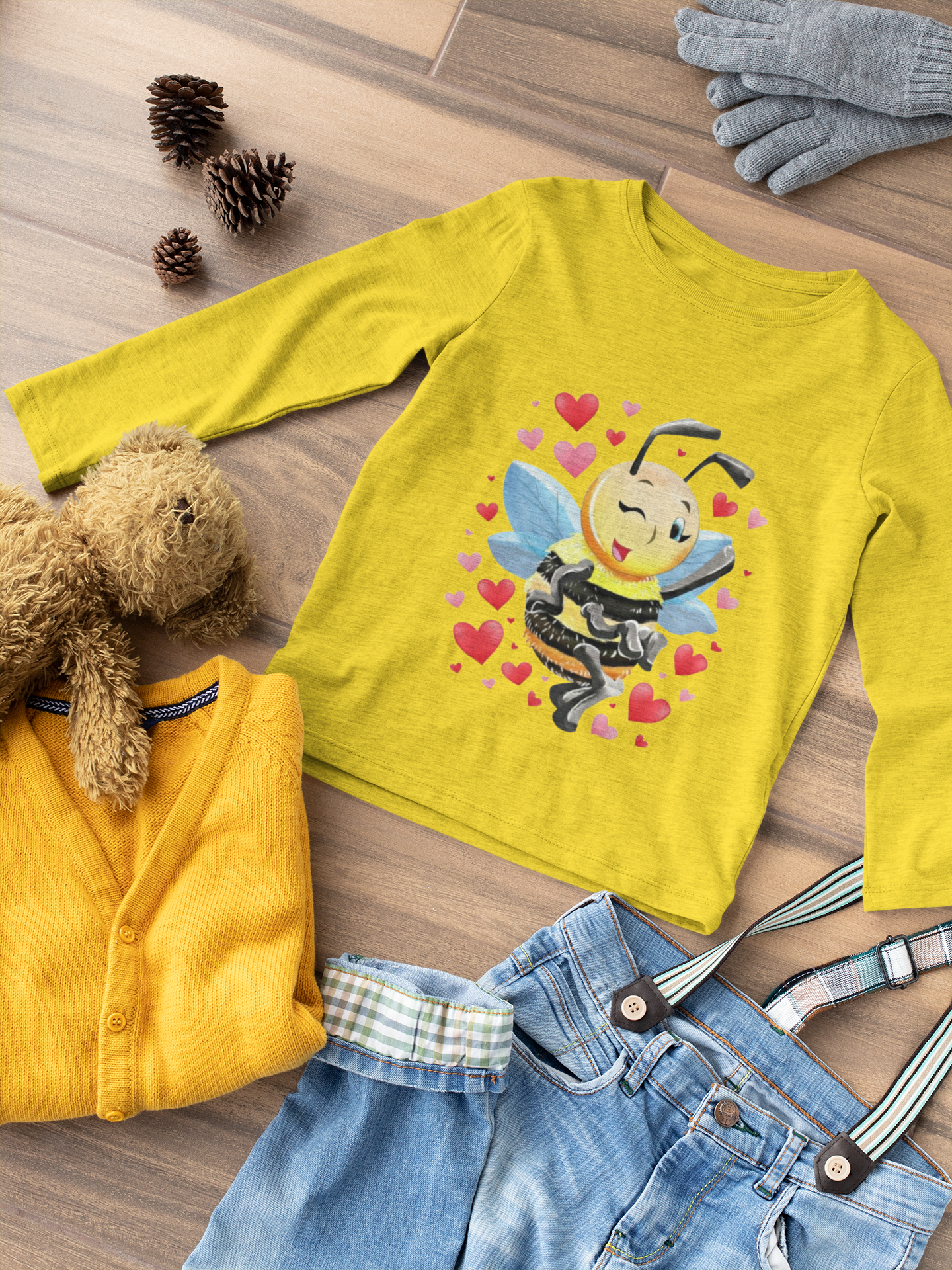 Magical Meadows - Bella Hearts - Premium Long Sleeved Shirt Kids