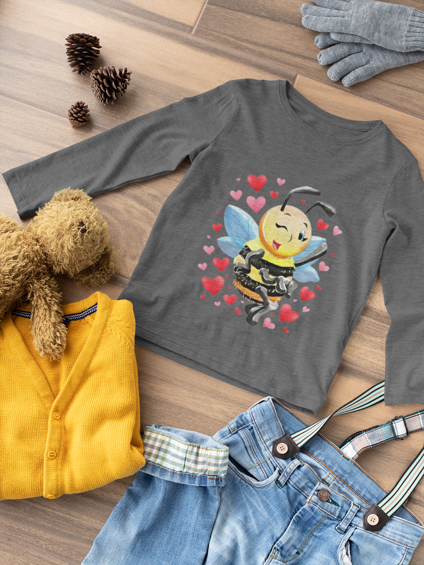 Magical Meadows - Bella Hearts - Premium Long Sleeved Shirt Kids