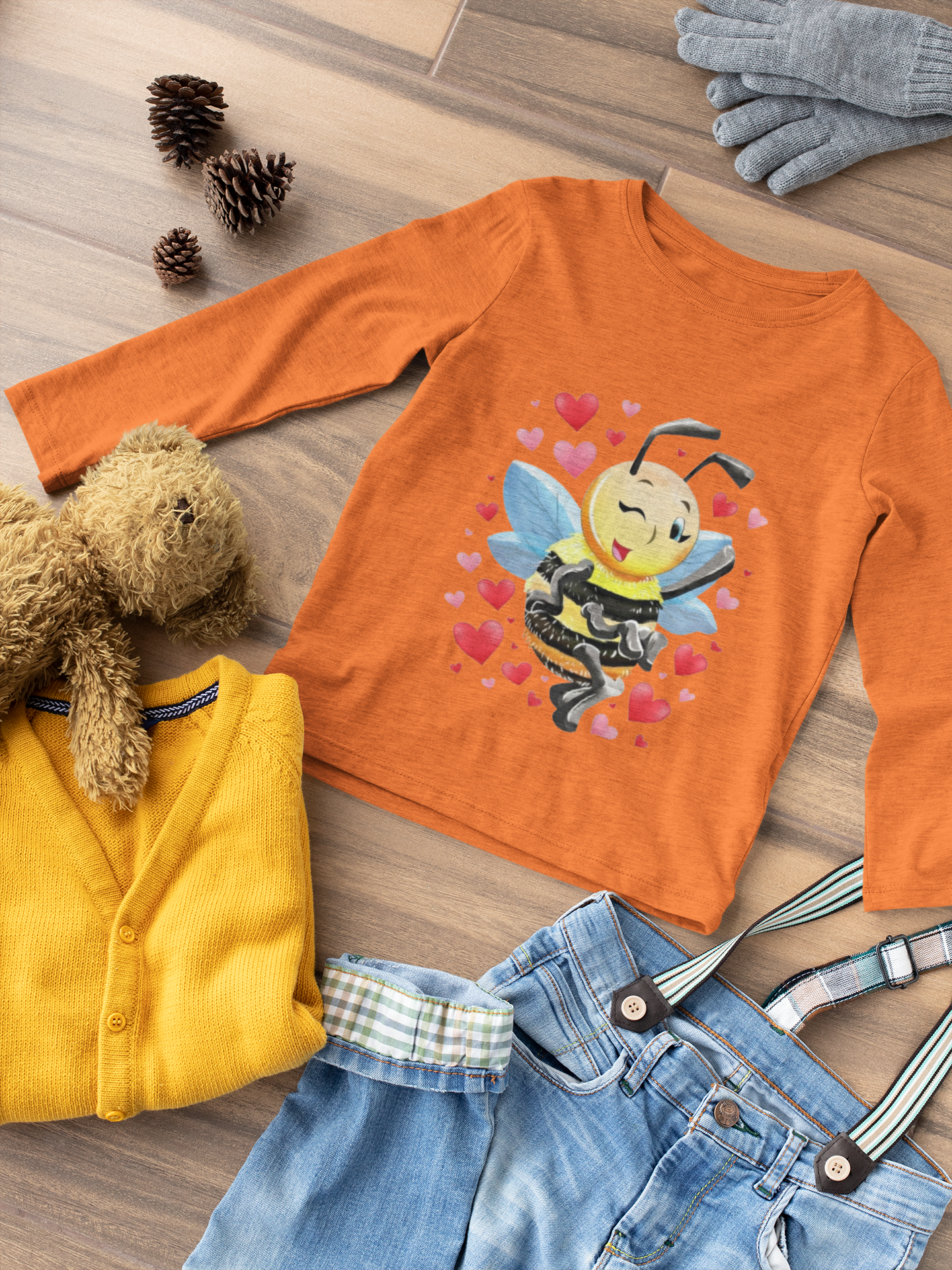 Magical Meadows - Bella Hearts - Premium Long Sleeved Shirt Kids