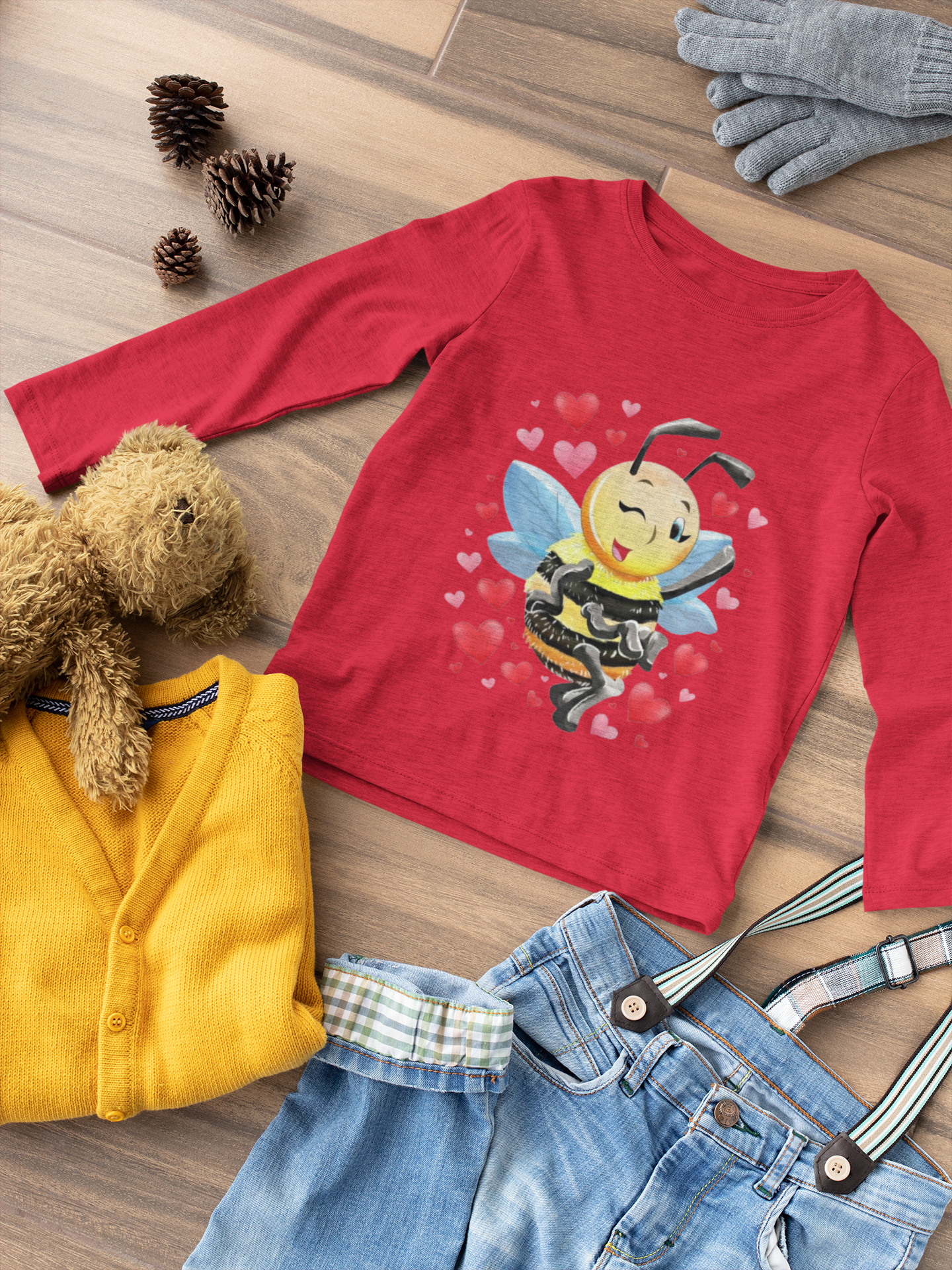 Magical Meadows - Bella Hearts - Premium Long Sleeved Shirt Kids