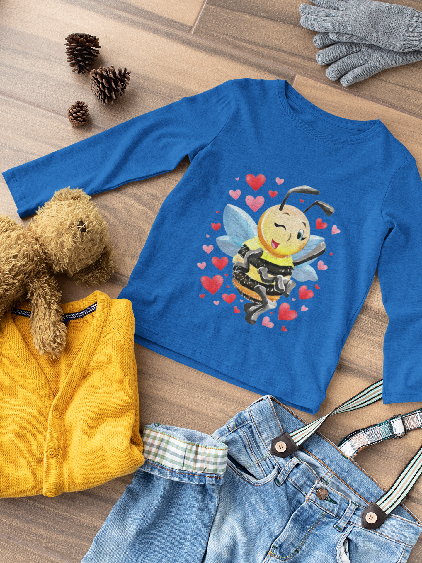 Magical Meadows - Bella Hearts - Premium Long Sleeved Shirt Kids