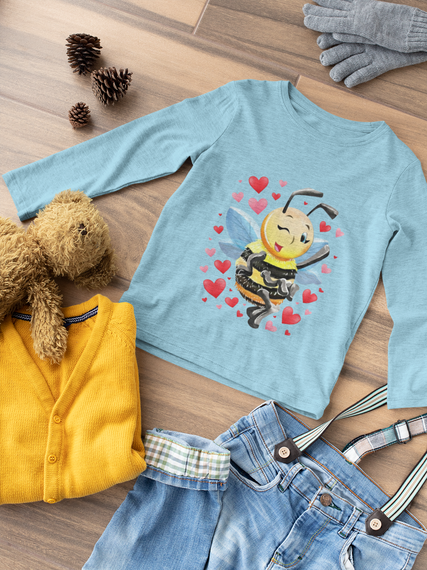 Magical Meadows - Bella Hearts - Premium Long Sleeved Shirt Kids