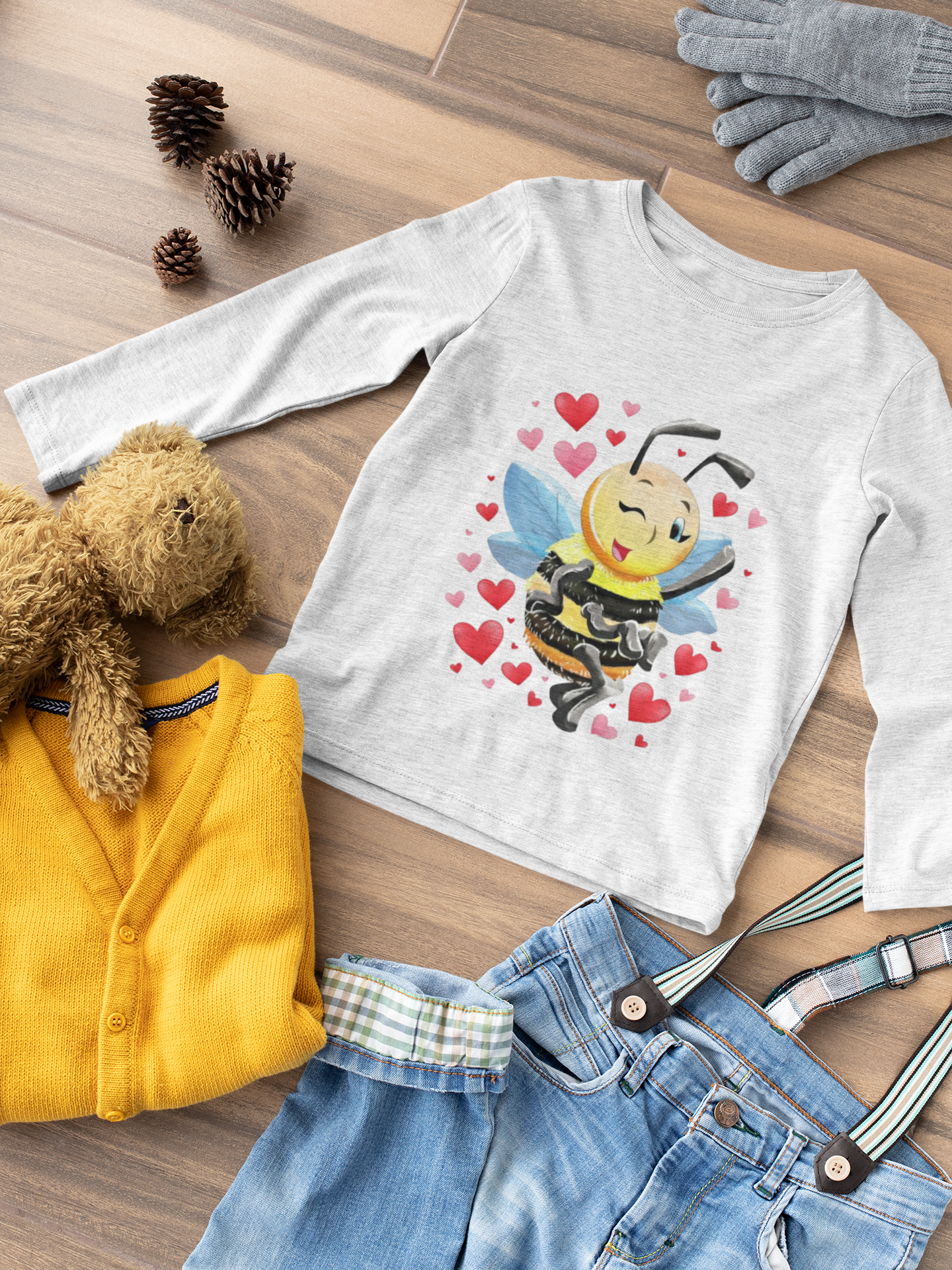 Magical Meadows - Bella Hearts - Premium Long Sleeved Shirt Kids