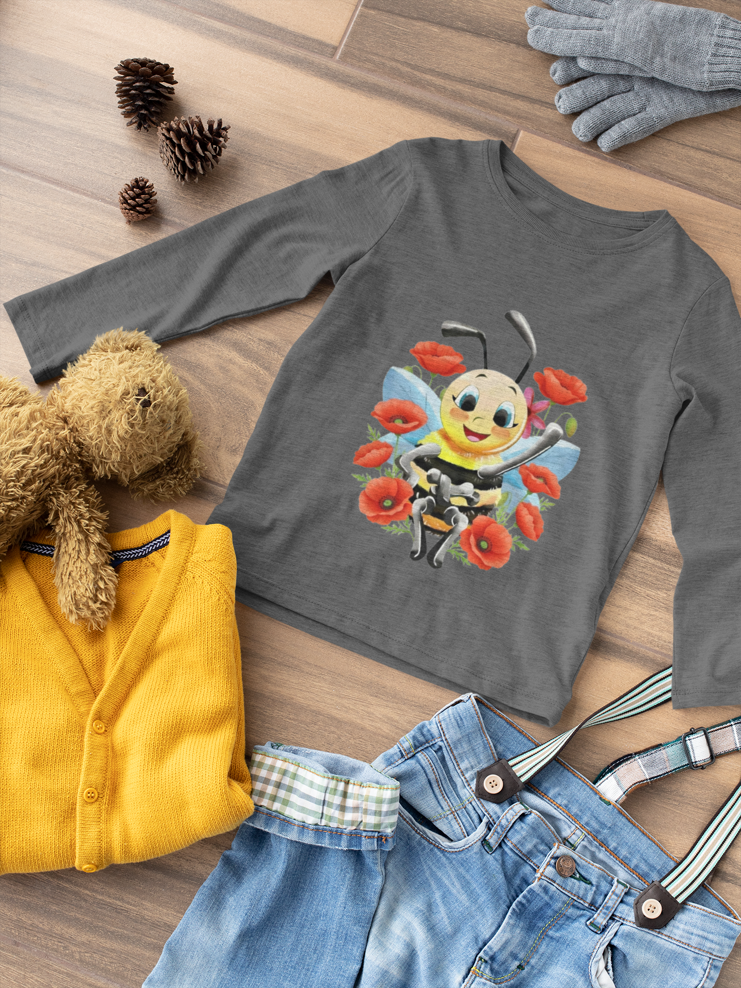 Magical Meadows - Bella & Poppies - Premium Long Sleeved Shirt Kids