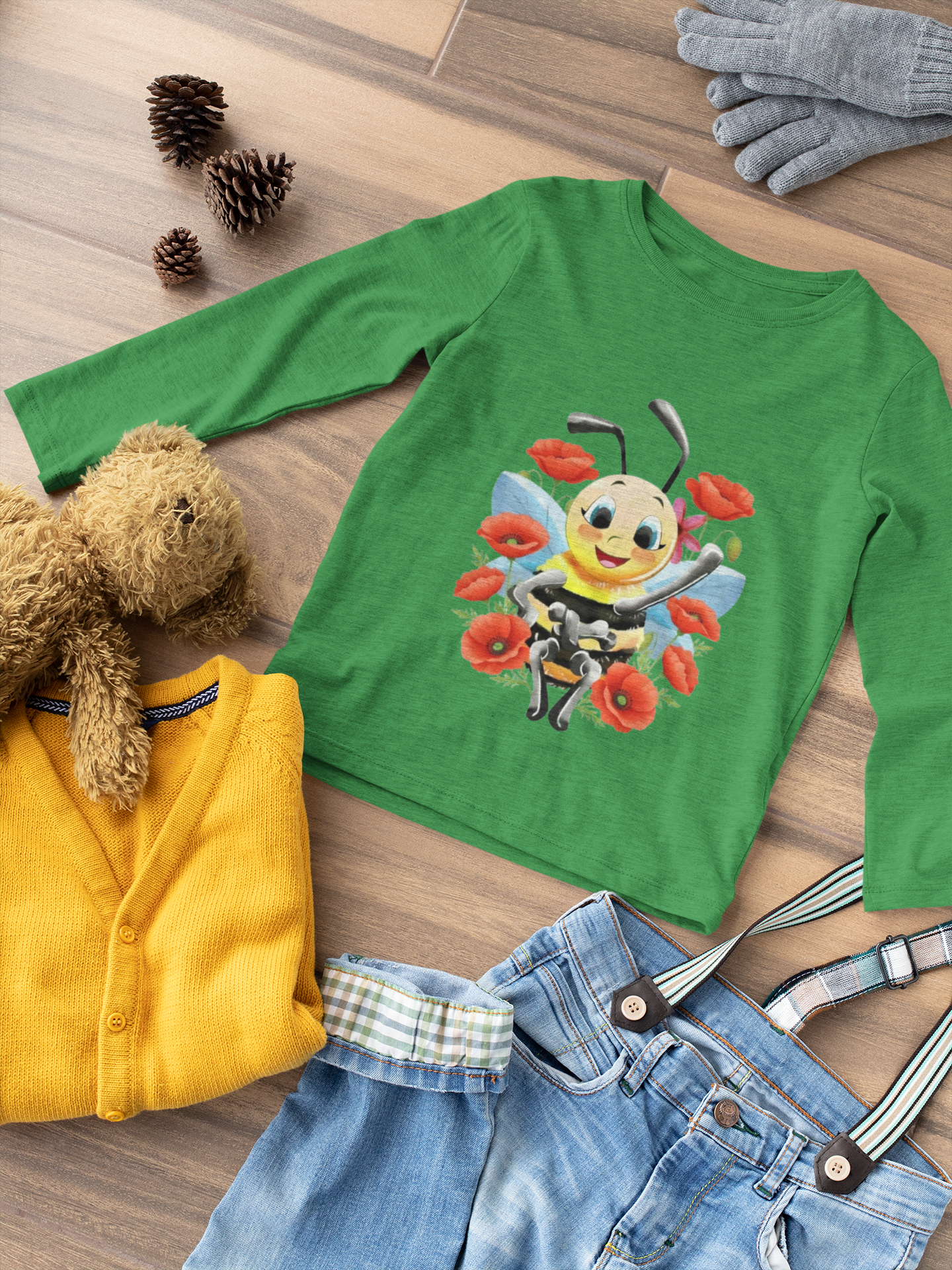 Magical Meadows - Bella & Poppies - Premium Long Sleeved Shirt Kids