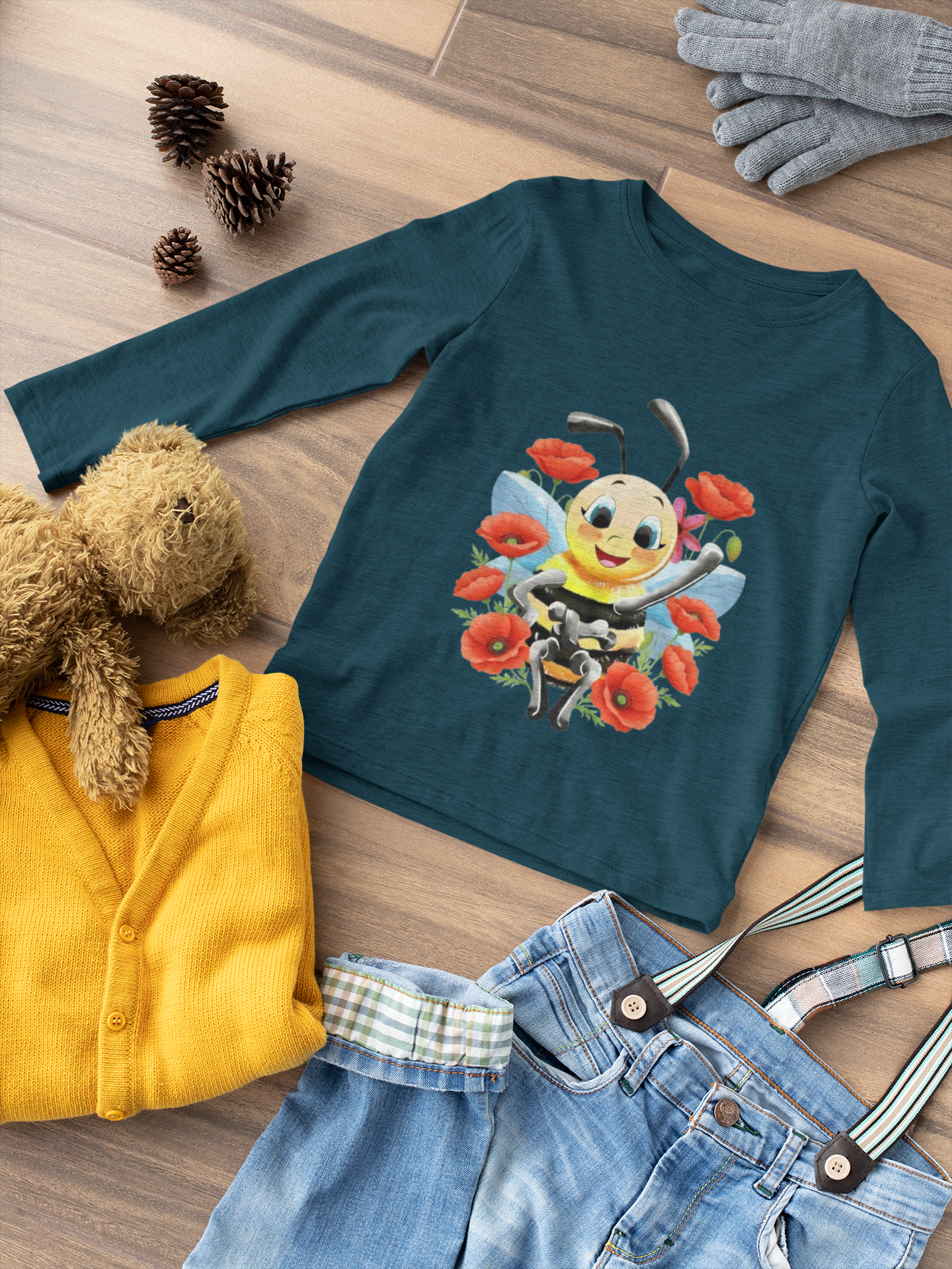 Magical Meadows - Bella & Poppies - Premium Long Sleeved Shirt Kids