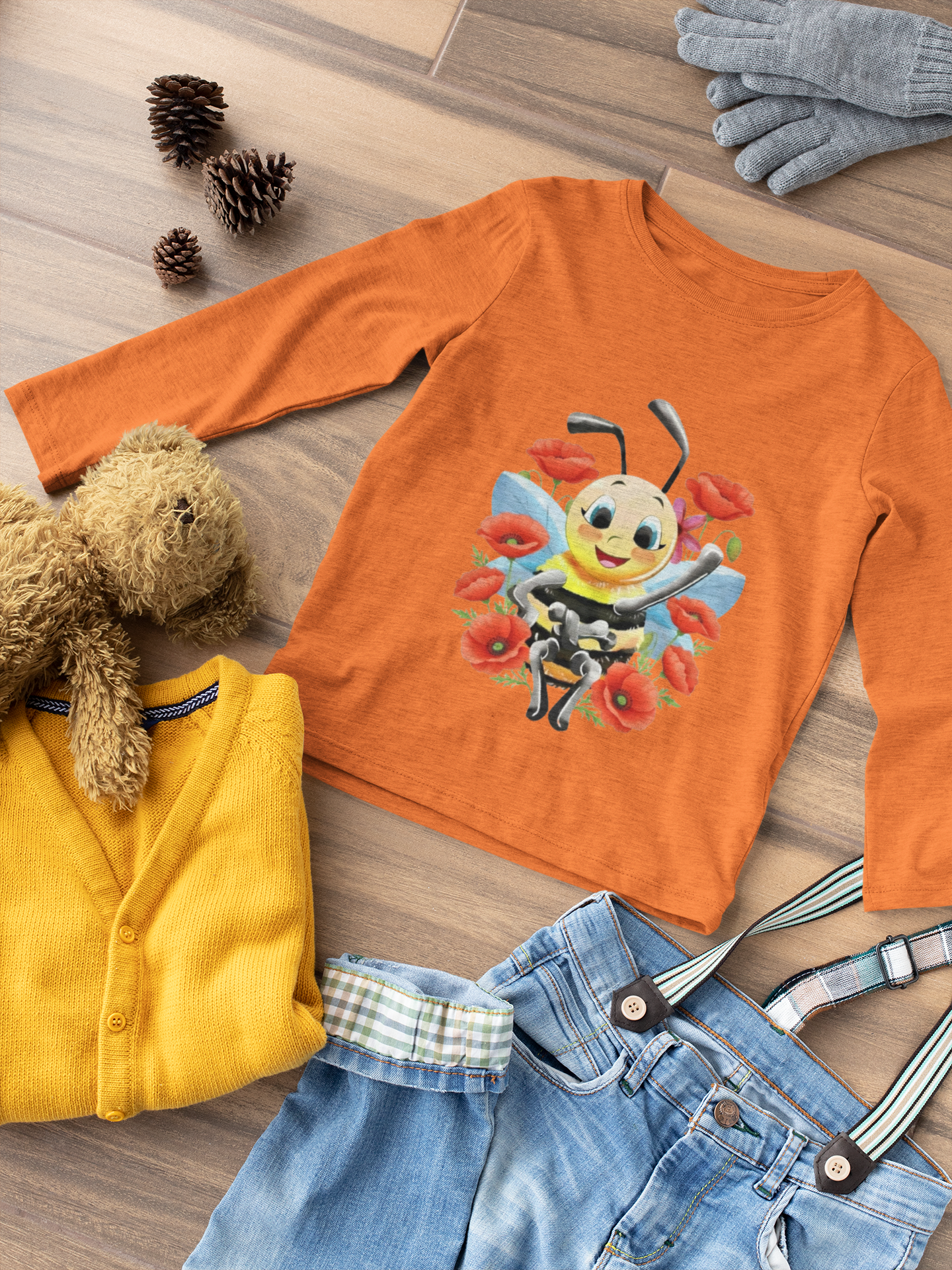 Magical Meadows - Bella & Poppies - Premium Long Sleeved Shirt Kids