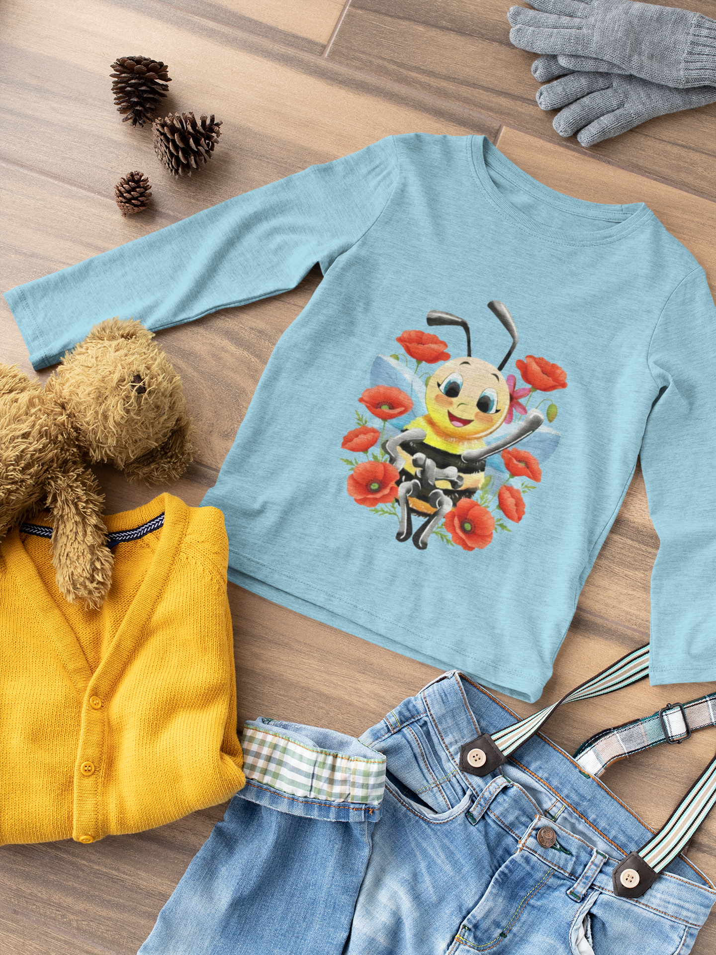 Magical Meadows - Bella & Poppies - Premium Long Sleeved Shirt Kids