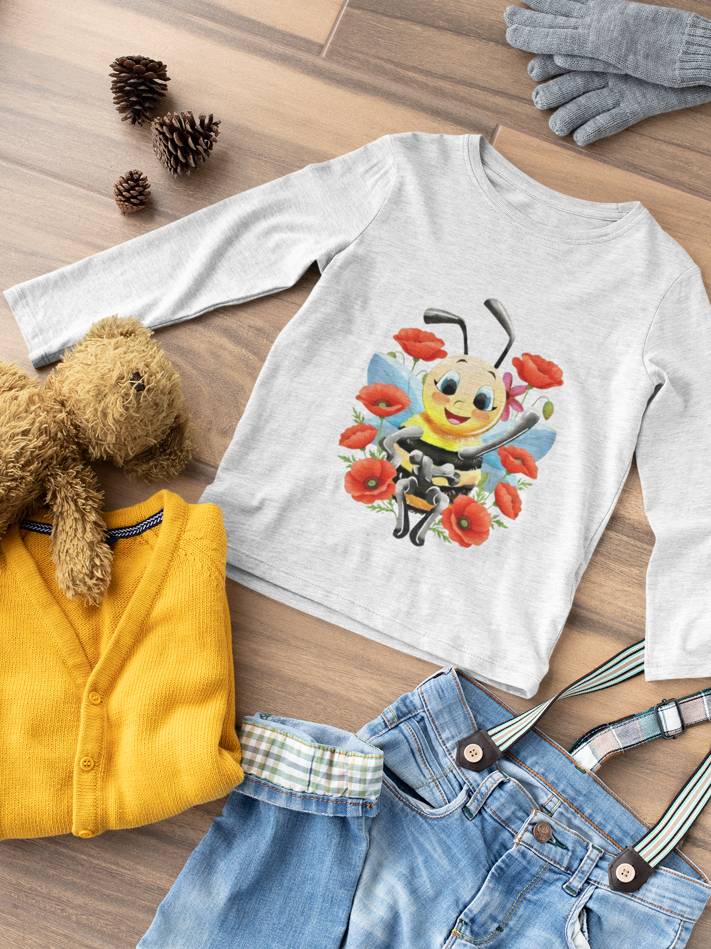 Magical Meadows - Bella & Poppies - Premium Long Sleeved Shirt Kids