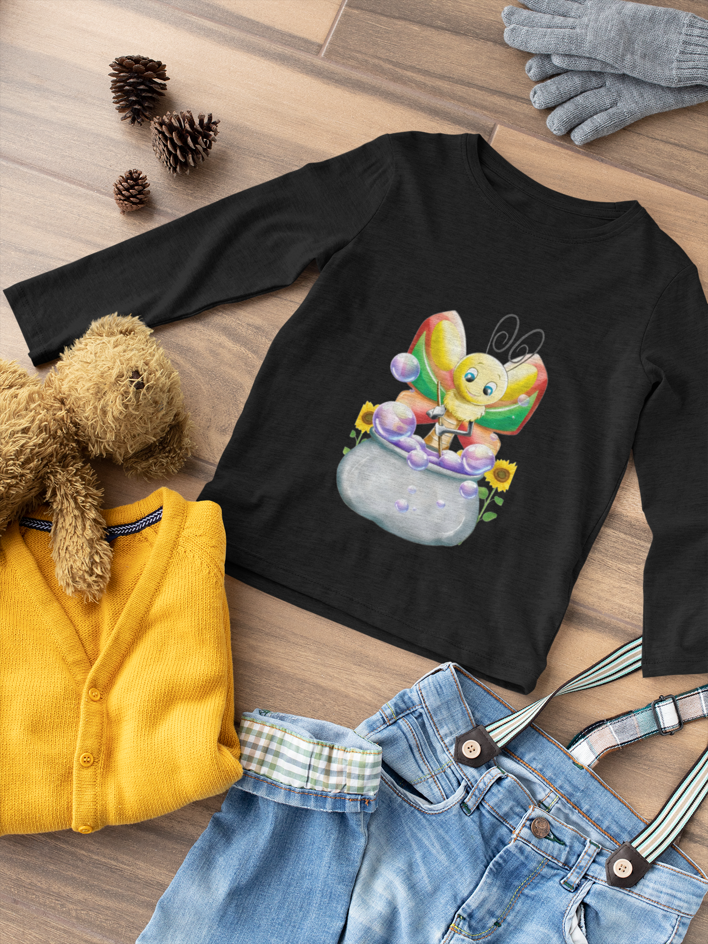 Magical Meadows - Betty & Bubbles - Premium Long Sleeved Shirt Kids