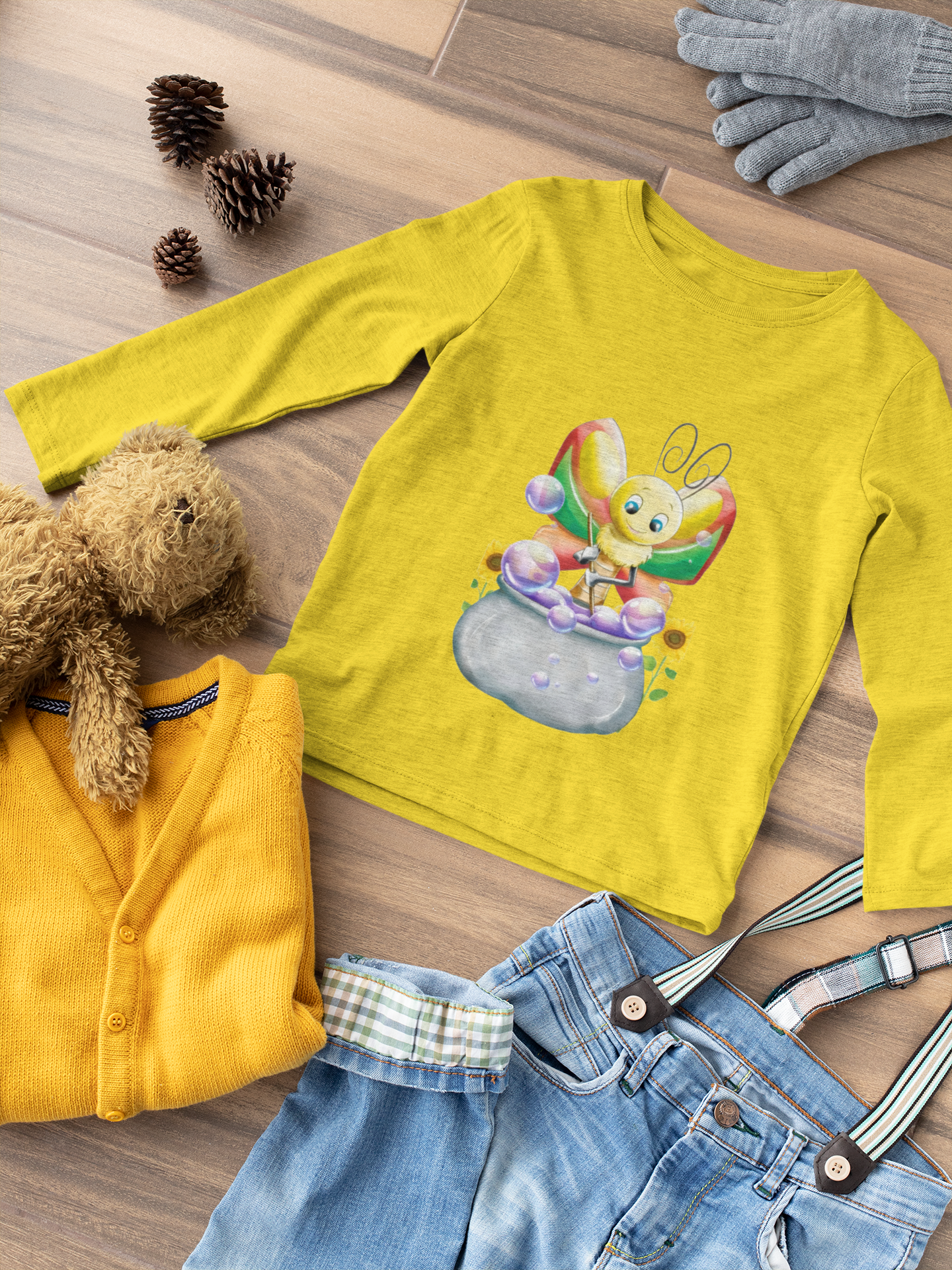 Magical Meadows - Betty & Bubbles - Premium Long Sleeved Shirt Kids