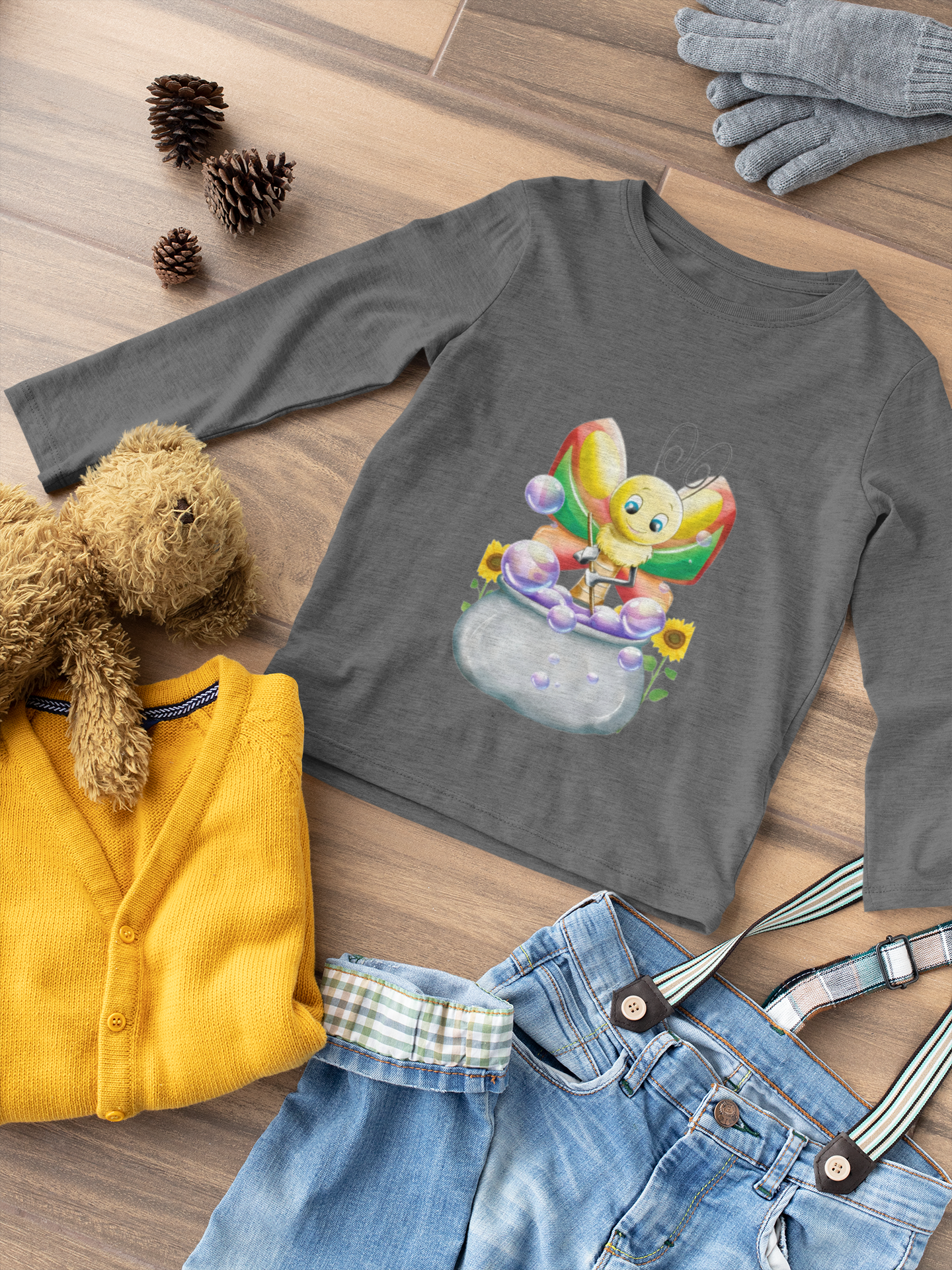 Magical Meadows - Betty & Bubbles - Premium Long Sleeved Shirt Kids