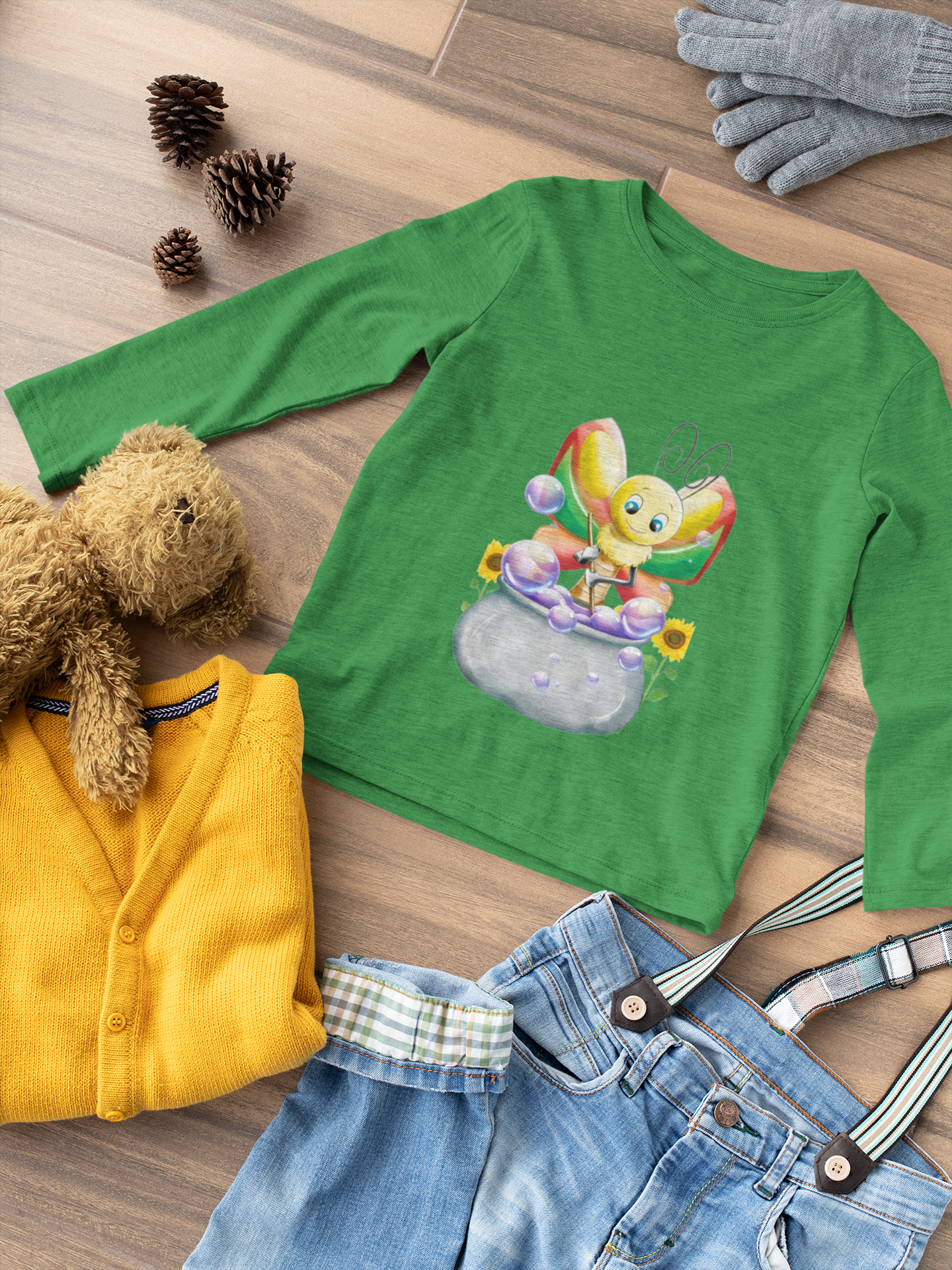Magical Meadows - Betty & Bubbles - Premium Long Sleeved Shirt Kids