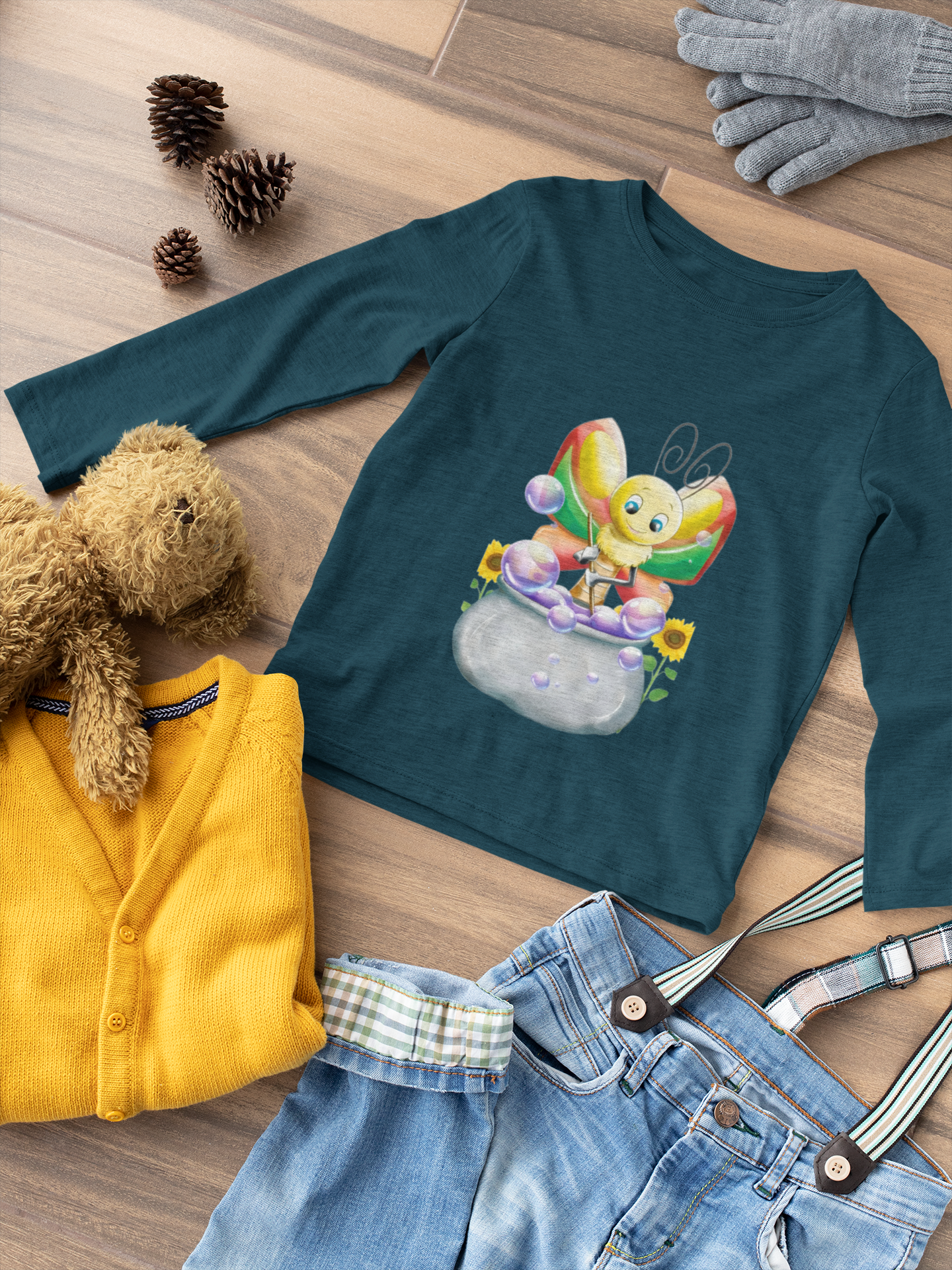 Magical Meadows - Betty & Bubbles - Premium Long Sleeved Shirt Kids
